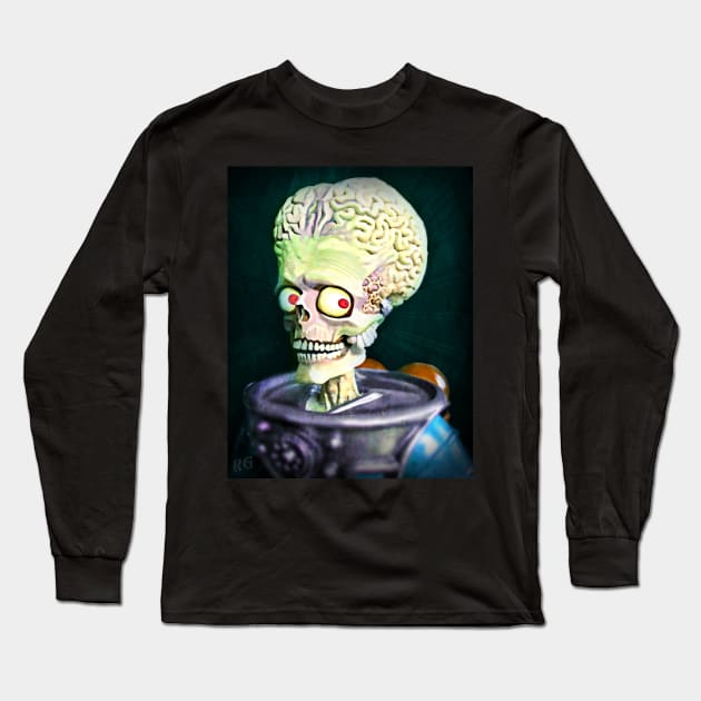 Mars Attacks Long Sleeve T-Shirt by RG Illustration